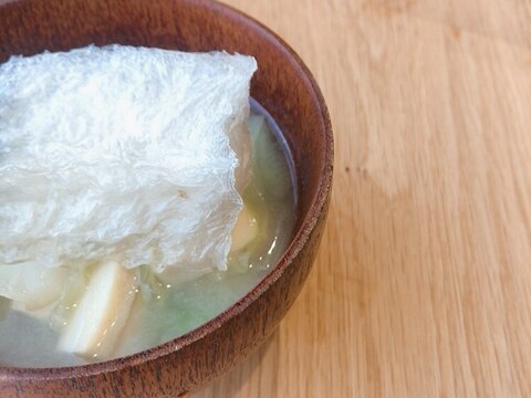 ＼食いしん坊の、棒寒天を乗せた味噌汁no.41／